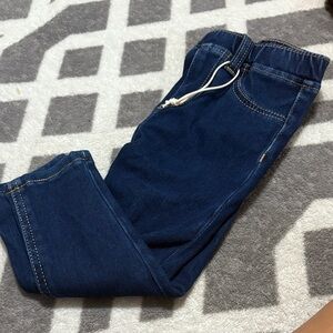 Zara Navy Blue Denim with Gold Stitching